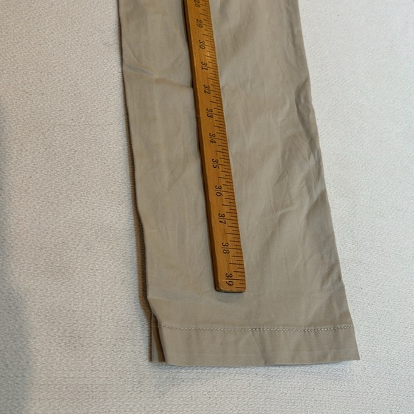 GH Bass & Co Pale Taupe Straight leg Stretch Pants Pockets Size 14 - Picture 8 of 9